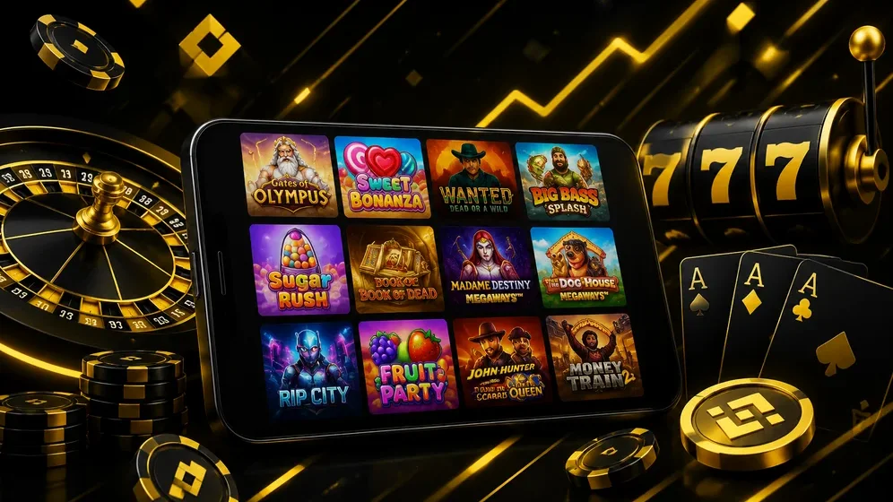 grid of slot games from multiple software providers